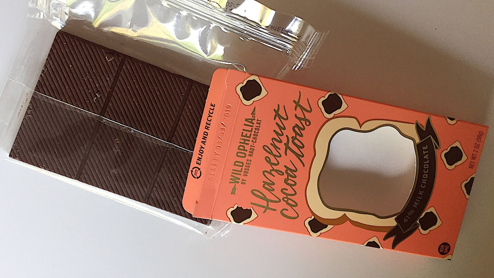 Wild Ophelia Hazelnut cocoa toast chocolate